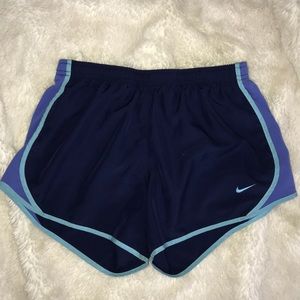 Navy blue Nike dry fit shorts